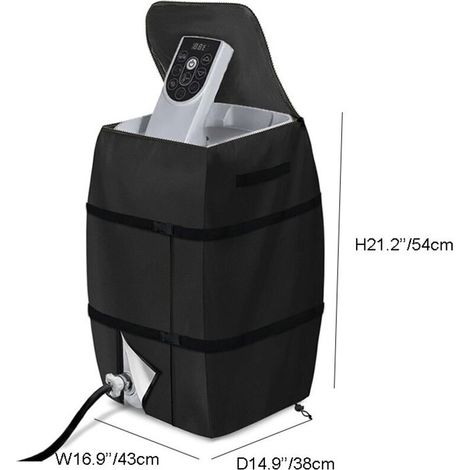 Aiperq Housse De Chauffage pour Spa,Housse de Pompe de Chauffage, Housse de Spa imperméable,Couvercle De Pompe De Chauffage De Spa pour Spa,Housse de Spa Ajustable et Pliable avec Cordon et Boucle (1/3)