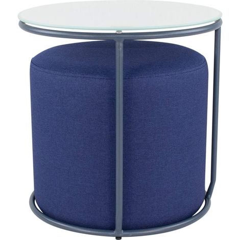 Table d'appoint 2 en 1 avec tabouret N4 (1/5)