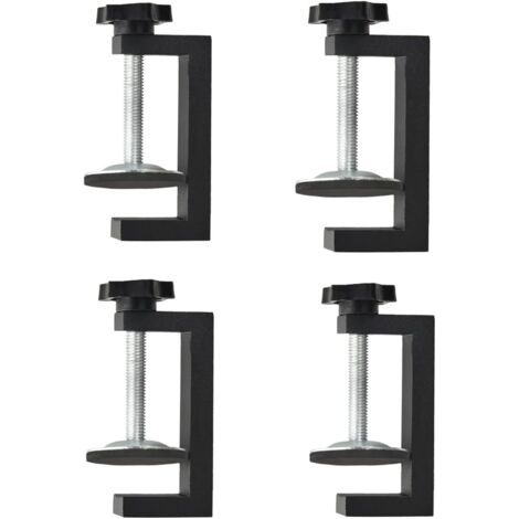 Pinces G pour le travail du bois, pinces à bois à vis réglables, ensemble de mini pinces en C robustes pour le travail du bois, pince de bureau universelle avec mâchoire large stable pour la (1/4)
