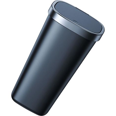 Car Trash Can with Snap On Lid Mini Portable Trash Bin