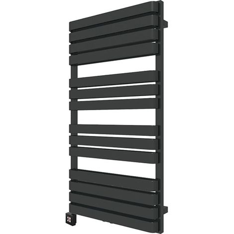 Scaldasalviette elettrico nero di 1695mm di altezza e 500mm di larghezza - 1200 Watt - WAR1695500TBSOAE1N (1/4)