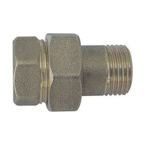 Raccordo Diritto MF 3 Pezzi Ottone Giallo Tiemm 11 x 4 (1/2)