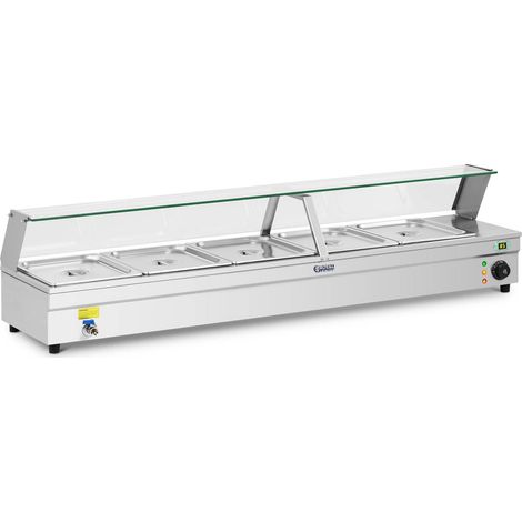 Bain Marie - Royal Catering - Dimensions : 150,4 x 36,2 x 35 cm - Puissance : 2 200 watts (1/5)