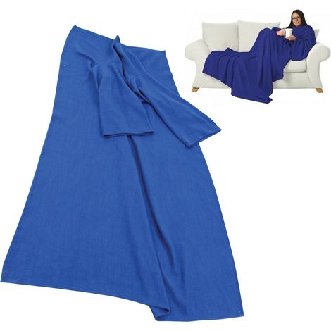 Couverture bleue polaire à manches Aidapt VM936EA (1/4)