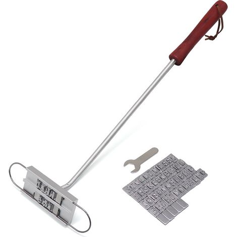 Barbecue Marque Fer avec Lettres interchangeables Tampon à Viande (1/5)