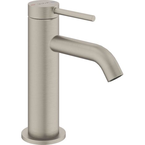 Vitra Minimax Round Compact Basin Mixer Tap - Brushed Nickel (1/2)