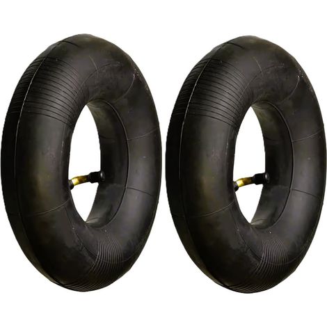 Lot de 2 chambres à air 4.10/3.50-4 pour diable (modèles Sack Devil et Devil) – Valve coudée – Caoutchouc – Pièce de rechange (1/5)