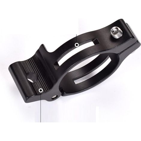 Adattatore per catena del deragliatore anteriore della bicicletta, in alluminio, nero, adattatore per deragliatore anteriore da 31,8 mm. (1/3)