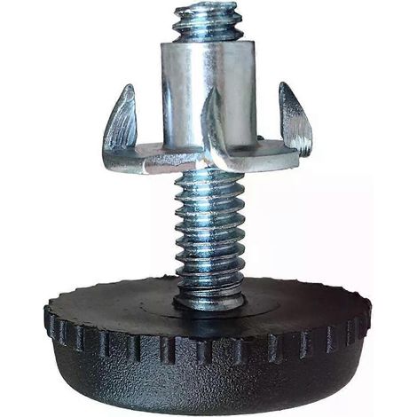 Niveleurs de meubles, paquet de 4 réglables, 1/4"-20 x 1 pouce avec écrou en T pour pieds de table et de chaise (1/4)