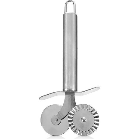 Rueda doble de acero para masa y pasta de 4 cm (1/5)