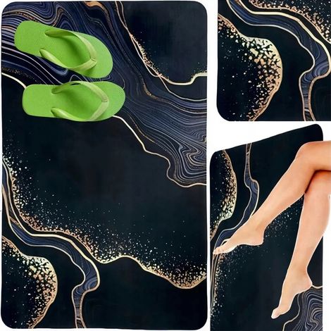 Tapis de bain antidérapant XXL, séchage rapide, absorbant, 50 x 80 (1/5)