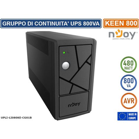 UPS GRUPPO DI CONTINUITA' KEEN800 480 WATT 800VA AVR 2 PRESE SCHUKO (1/3)