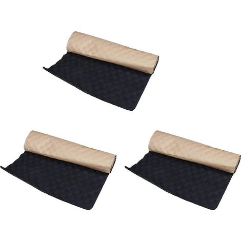 Lot de 3 tapis insonorisants pour voiture (100 x 50 cm), en mousse, pour caisson de basses. (1/5)