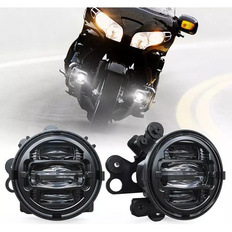 Kit feux additionnels LED Honda GL 1800 Goldwing 2012-2017 - 6500K - 54W - Homologué - NOIR