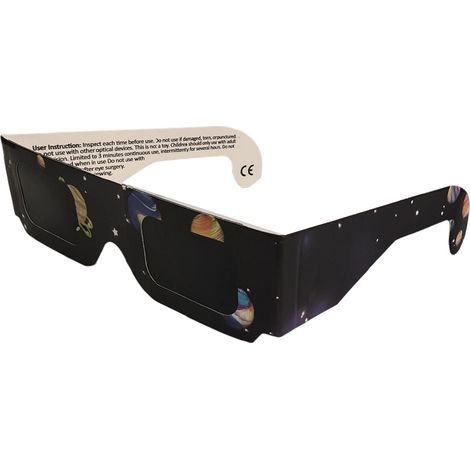 Lunettes éclipse Solaire - Filtre Iso 12312-2 - Observation Soleil Direct - Lot De 12 Pièces (1/5)
