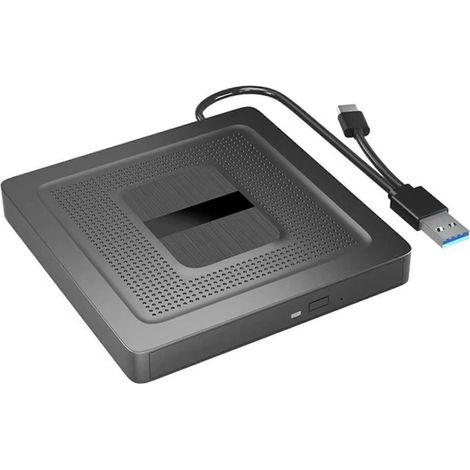 Tragbares 2-in-1 USB 3.0 Typ-C externes Blu-ray-Laufwerk für PC und Laptop (1/5)