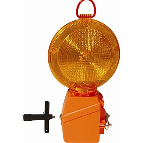JAR Lámpara baliza para señalizar obras color amarillo (sin pilas)