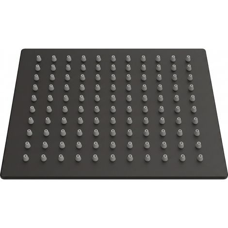 Badplaats Soffione Doccia Quadrato 20 x 20 cm – Nero Opaco – Soffione