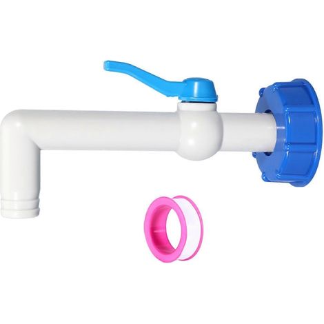 Adaptateur pour conteneur IBC avec vanne à bille. Remplace le filetage précis. Pratique, robuste et rapide. Style D (1/5)