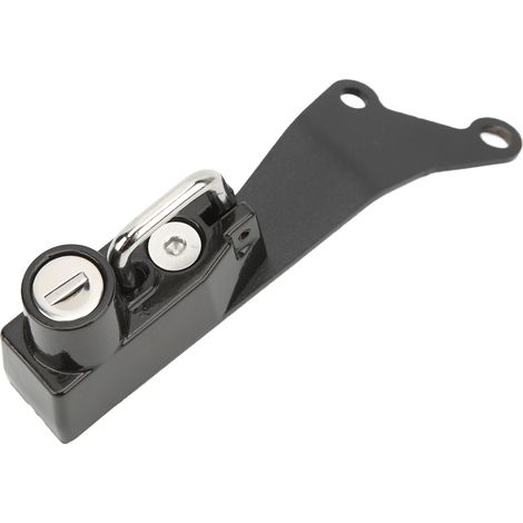 Antivol casque moto noir 2 clés, cadenas antivol remplacement pour Yamaha Tenere 700 2019-2022, serrure sécurité motocyclette. (1/5)