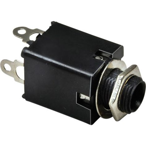 BKL Electronic 1109034 Klinken-Steckverbinder 6.35 mm Buchse, Einbau vertikal Polzahl: 3 Stereo Silb
