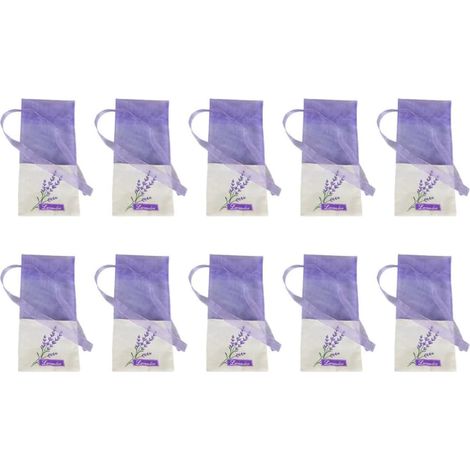 22-Piece Wardrobe Bags, Transparent Favor Bags, Scented Vacuum Airtight Gift Bags, Spliced Cotton Yarn, Purple Gauze Bags for Suitcases and Jewelry (1/5)