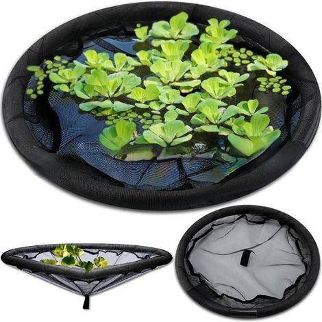 Barrière Flottante pour Plantes Et Poissons, Jardinière Flottante pour Îlot, Jardinière Flottante pour Bassin, Protégez Vos Plantes Flottantes des Poissons(45cm) (1/4)