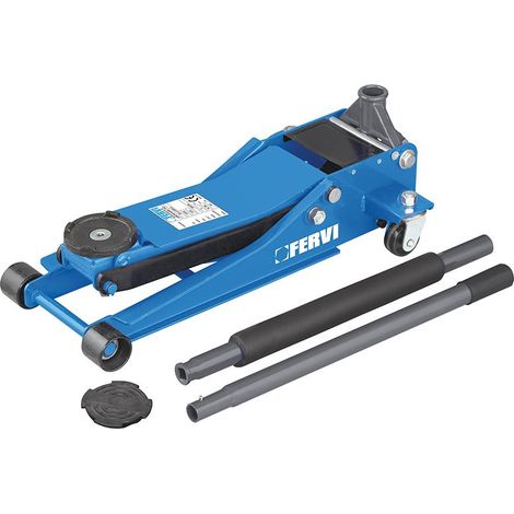 Cric a carrello 2,5 ton profilo ribassato sollevatore idraulico Fervi 0375a