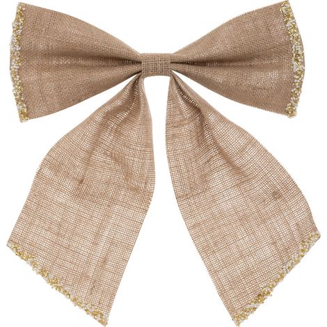 Déco de Noël Noeud en Jute avec Paillettes 28 x 34 cm - Feeric Christmas (1/3)