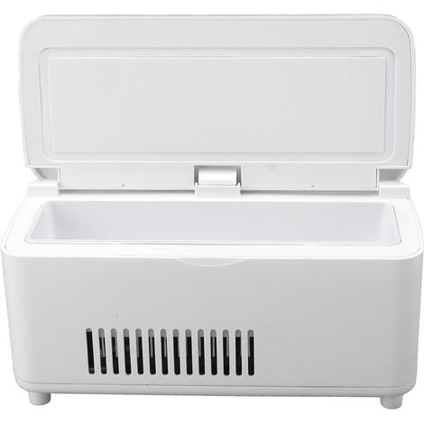 Glacière à insuline portable avec port de chargement USB, étanche, 100-240 V, blanche, prise européenne. (1/5)
