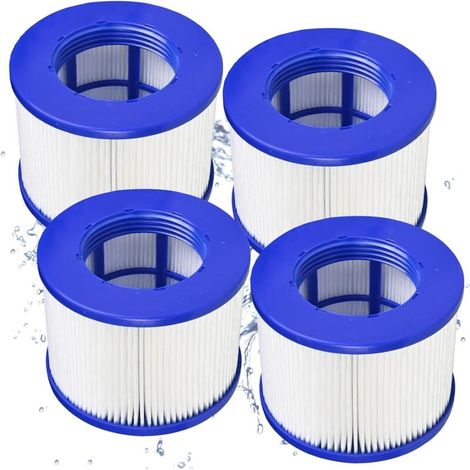 Filtre Spa Infinite a Visser. Cartouche Filtrante pour Clever Spa. pour Cosy Spa Filtre. pour Filtre Spa Gonflable. Filtre 75 x 100 mm. Filtre Spa pour Lumix Vissable (4 pièces) (1/5)