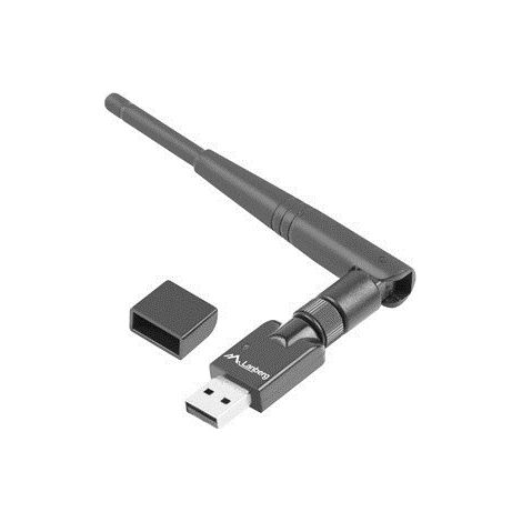 Scheda di rete wireless Lanberg USB Nano N150 con 1 antenna esterna (1/2)