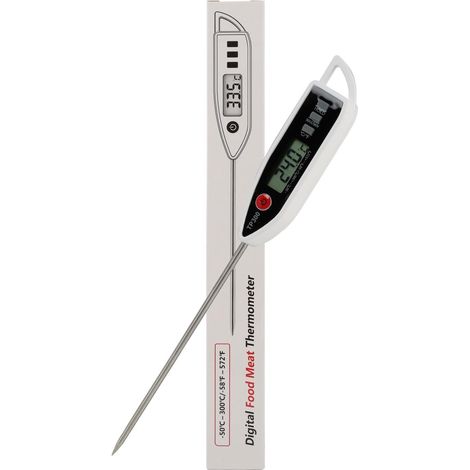 Thermomètre étanche IPX7 pour eau, liquides, bougies et cuisine – Thermomètre de cuisson rapide et précis pour viande, barbecue, pâtisserie et sucre