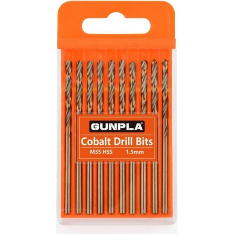 Spiralbohrer Kobalt M35 HSS Metallbohrer 10tlg 1.5mm 10pcs (1/5)