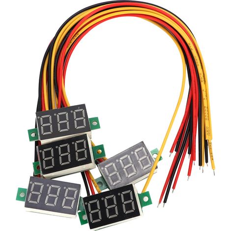 Spannungsmonitor mit blauer LED – 5 digitale Gleichspannungsmessgeräte 0,36"
