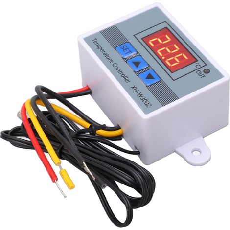Régulateur de température numérique XH-W3002 thermostat chauffage froid avec sonde étanche 1m 10A 24V 240W boîtier ABS (1/5)