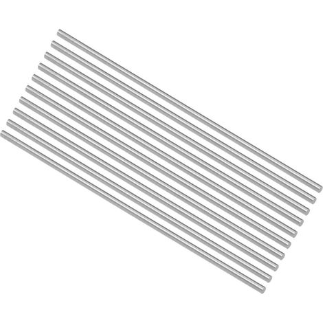Outil de Tournage HSS Rond Acier Tige 2.2mm Barre 100mm Longueur pour Arbre Engranage Perceuse Outil de Tour Aléseuse Tournant Miniature Essieu Cylindrique épingle 10pcs (1/4)