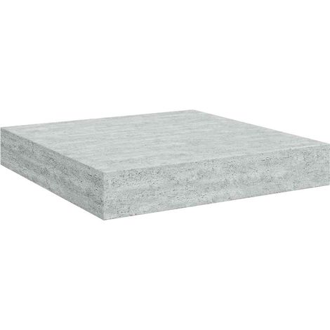 Maison Exclusive - Schweberegal Betongrau 23x23,5x3,8 cm MDF (1/5)