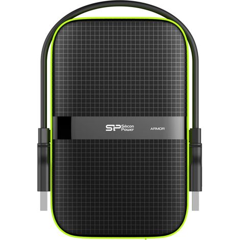 Silicon Power Armor A60 disque dur externe 4000 Go Noir, Vert (1/5)