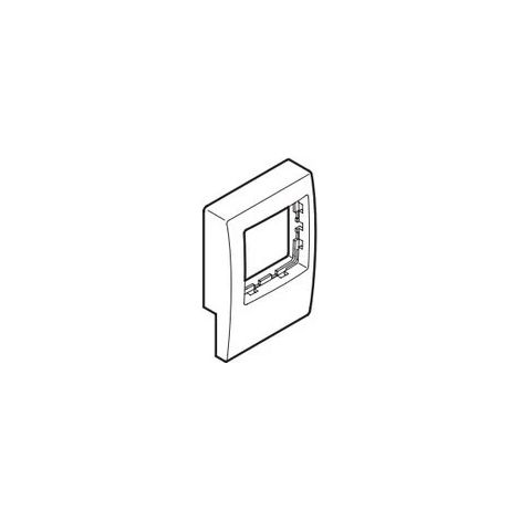 Plaque de finition Rehau axis mini 50x20 PVC blanche