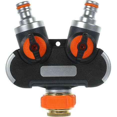 Répartiteur de robinet pour tuyau d'arrosage, adaptateur noir durable (1/5)