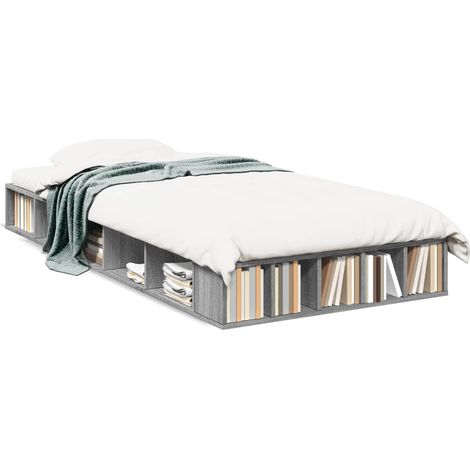 Maison Exclusive - Estructura de cama madera de ingeniería gris S