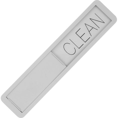 Geschirrspüler Magnet Sauber Schmutzig Schild aus Zinklegierung mit Kratzfester Klebelasche (1/5)