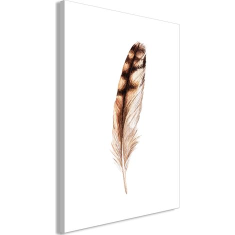 Tableau toile de décoration murale impression premium en 1 partie sur châssis en bois motif Plume magique 40x60 cm 110015390 (1/3)