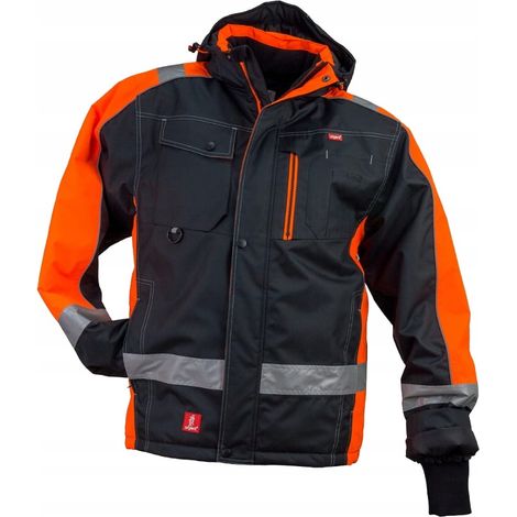 Veste de travail isolée Urgent 8368 noire/orange M (1/3)
