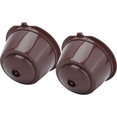 Set mit 2 wiederverwendbaren Kaffeefiltern, Edelstahl-Kaffeekapseln, Pads kompatibel mit Kaffeemaschinen (1/5)
