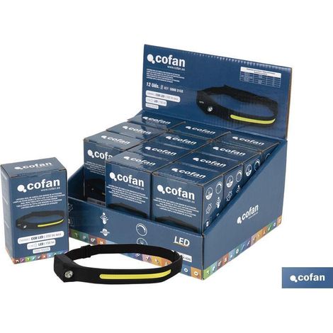 COFAN expositor linterna dual de cabeza 12 uds , Maximiza la visibilidad de tus productos con el expositor de linternas dual de cabeza Cofan. Este expositor de cartón incluye 12 un (1/5)