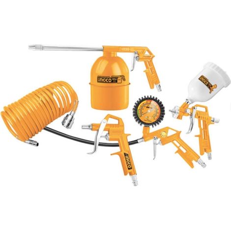 INGCO JUEGO PISTOLA PINTAR PROFESIONAL (CAJA 5 PZ.AKT0053