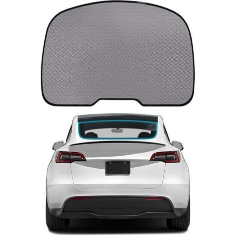 Pair Pare Soleil Arriere Voiture pour Tesla Model Y, Protection Contre Le Soleil, Anti - UV, Adapté aux Enfants, Pliable (1/4)