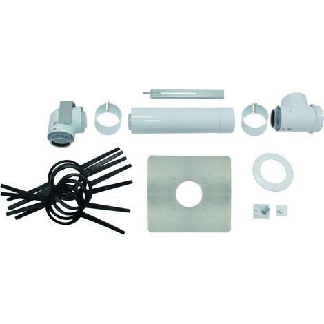 Vaillant Basis-Anschlussset für konzentrisch Abgasl. PP, 80/125mm im Schacht